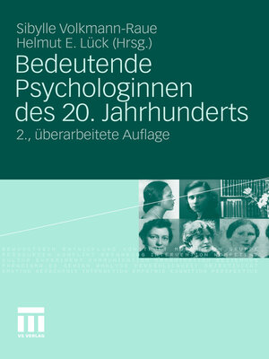 cover image of Bedeutende Psychologinnen des 20. Jahrhunderts